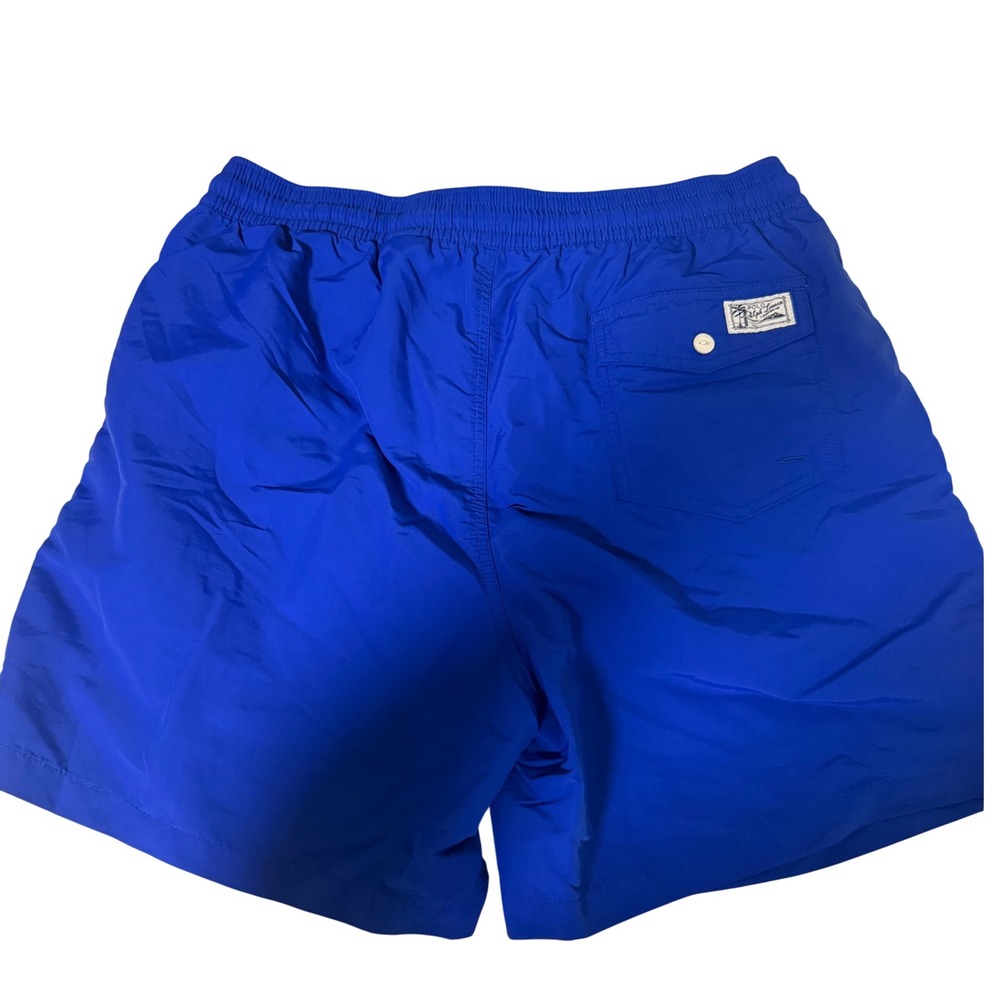 Polo Ralph Lauren Blue Logo Men's Classic Swim Trunks Shorts large rugby ocean - Picture 2 of 11